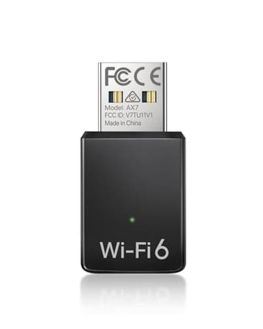 BrosTrend Mini AX900 WiFi 6 USB, Chiavetta WiFi per PC Fisso, Dual-Band 5GHz 600Mbps + 2.4GHz 286Mbps, Chiavetta Internet Adattatore Wi-Fi USB per Windows 11/10/7, USB2.0 Ricevitore Wi-Fi OFDMA