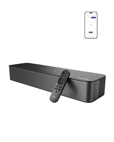 ULTIMEA 2.1 Ch Soundbar Per TV, Subwoofer Integrato, All-In-One Per PC E Giochi. App Controllo, 132W Potenza Picco, Bluetooth 5.4, OPT/AUX Ingressi, Montaggio A Parete, Poseidon M20 Pro