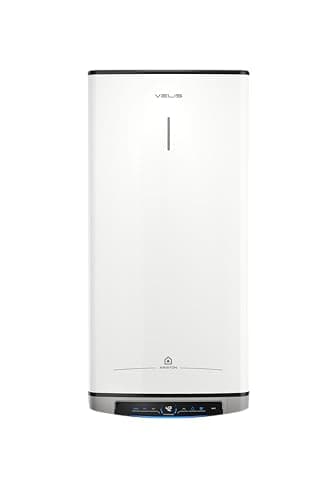 Ariston Velis Dune Wifi - Scaldabagno Elettrico 80 Litri Verticale e Orizzontale 275x506x776 - Boiler Elettrico 2 Serbatoi, Funzione ECO-EVO e Check Temperatura Remoto, Classe B, Compatibile con Alexa
