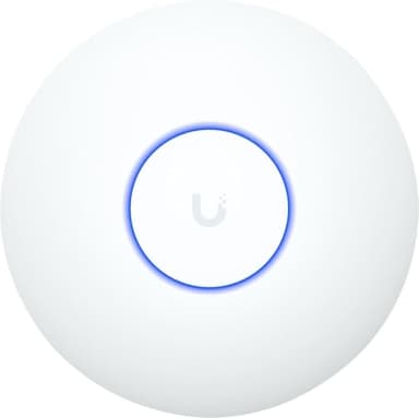 Ubiquiti U7-LITE Access Point WiFi 7, UniFi, Dual-Band 2.4 / 5 GHz, 2.5 GbE, Design Compatto, PoE, Bianco