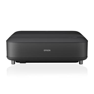Epson EH-LS650B Videoproiettore PRO-UHD 4K a ottica ultra-corta, Proietta fino a 120 pollici, Suono YAMAHA, 3LCD, Luminosità di 3600 Lumen, Android TV, Videogiochi, Home Cinema, Streaming in 4K,Nero