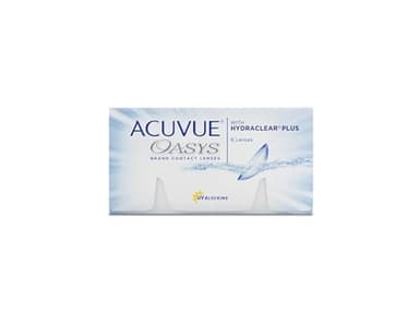 ACUVUE OASYS con tecnologia HYDRACLEAR PLUS - Lenti a contatto quindicinali - Protezione UV;-2.50 diottrie; BC 8.4; DIA 14.00; 6 lenti