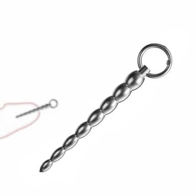 Barra per esercizi uretrali in acciaio inossidabile da uomo Accessorio per allenamento in metallo Lunghezza 133 mm - IThlM28 (M)