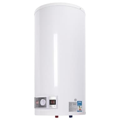 Konfiur Caldaia ad acqua calda elettrica, 2 KW, 80 l, IPX4, scaldabagno a LED, verticale, in ABS, per cucine, WC, parrucchieri, bagni, roulotte (80 l 1)