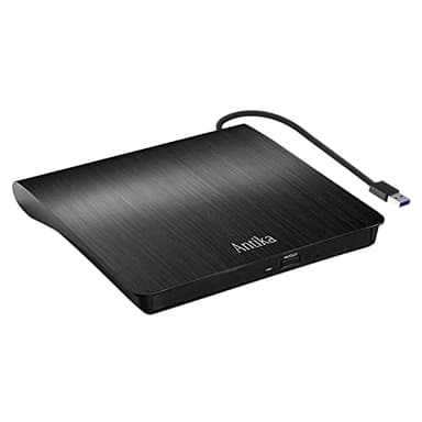 Masterizzatore DVD CD Externo Unità DVD Esterna USB 3.0 DVD-R CD-RW Lettore CD DVD Esterno Portatile Ultra Slim External Disc per Laptop, Desktop, PC, Macbook Air/Pro con Mac/OS/Windows11/10/8/XP