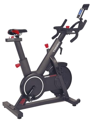 Toorx SRX-SPEED-MAG-PRO [Spin Bike Magnetica Professionale Volano 20kg Indoor Cycle Spinning App Ready 3.0] Cyclette Spinning Cardio Fitness con Resistenza 24 Livelli LCD Watt RPM Kinomap Zwift