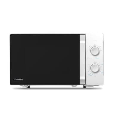 Toshiba MW2-MM20P(WH) - Forni a microonde standard, 20 Litri, 800 W, 5 livelli di potenza con pratica funzione di scongelamento, illuminazione a LED interno/Bianco