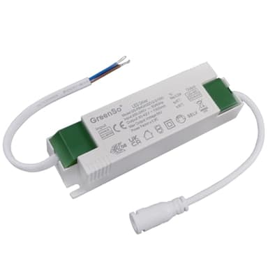 GreenSo 40W Trasformatore Alimentatore, Driver LED per Pannello Luminoso 60x60cm 120x30cm, Da 200-240Vac a 30-42Vdc 1000mA Driver a Corrente Costante Non-dimmerabile, ENEC UKCA CE RoHS