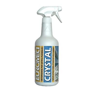 Euromeci Crystal, Detergente per vetri e plexiglass, 750 ml