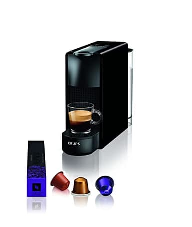 Nespresso Krups Essenza Mini - Macchina da Caffè a Capsule, Nero, 33 x 8.4 cm x 20.4 cm
