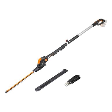 WORX WG252E.9 Tagliasiepi con asta telescopica 20 V max. | PowerShare | Non include batteria o caricabatterie | 45 cm di pettine | altezza di taglio 3,6 metri | Cinghia regolabile
