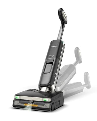 Tineco FLOOR ONE S9 Master Lavapavimenti aspirapolvere senza fili, pulizia ad acqua calda, corpo ultrasottile da 9,9 cm, aspirazione da 23000Pa, sistema autopulente Flashdry