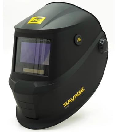 ESAB Savage™ - Visiera da saldatore A40, colore nero, dimmerabile, per saldatura TIG/ MIG, con 4 sensori Truecolor