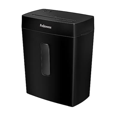 Fellowes Distruggi documenti a frammento FS-8C, 8 fogli, per casa e piccolo ufficio, uso personale, cestino da 15 litri, distruggidocumenti nero [ESCLUSIVA AMAZON]