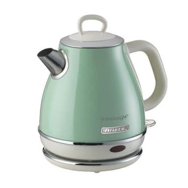 Ariete 2868 Vintage Bollitore Elettrico di Design in Acciaio Inossidabile, 1600 W, 3 Cups, Verniciato, Verde