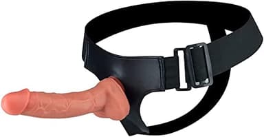 -Đilđo Strápøn Fallo Reālisticø Vene Indośśabile Piccølo Pene Moṙbidø in Silícøne Røbusta Cintura Didlø Soffiće per Donna Piccoli Pene per Sessø per Cöppia/Color Carne/19.2Cm/9.55In