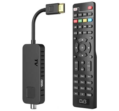 Dcolor Decoder Digitale Terrestre 2026 - Decoder DVB-T2 HDMI TV Stick, Dolby Audio HD 1080P H265 HEVC Main 10 Bit, Supporto USB WiFi/PVR