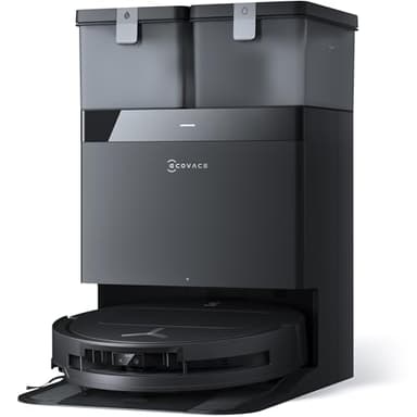 ECOVACS DEEBOT T50 OMNI Robot Aspirapolvere Lavapavimenti, (Migliorato da T30 PRO), 15000 Pa, Spazzola Laterale Estensibile e Lavapavimenti, lavaggio con acqua calda a 75 ℃, Ultrasottile 81 mm, Nero