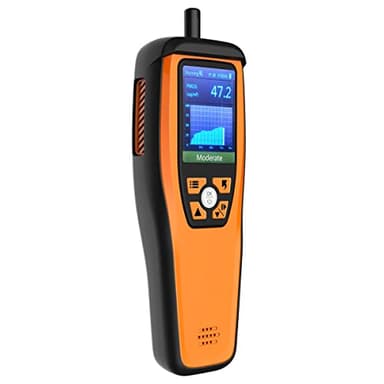 Temtop Monitor della Qualità dell'Aria Misuratore di CO2 Professionale, Misuratore di CO2 PM2.5 PM10 Formaldeide Temperatura e Umidità con Allarme Audio ed Esportazione Dati M2000 2nd