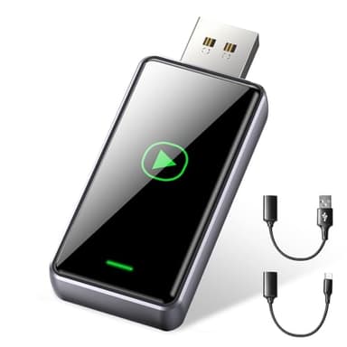 Alltotive S1 Adattatore CarPlay Wireless per iPhone, Converte cablato in Wireless, Plug and Play, Compatibile con USB e Type-C, CarPlay per auto, compatibile con auto dal 2016 e iPhone iOS 10+