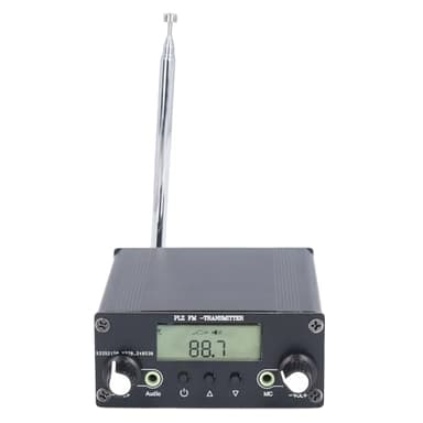 Mini Stazione Radio, Trasmettitore FM DC12V 0,5 W con Jack Audio per Microfono per Teatri, Case, Biblioteche