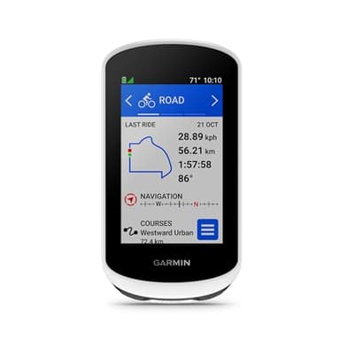 Garmin Computer da bicicletta Edge Explore 2, 3 pollici, con GPS intuitivo, funzioni VO2, record personali, unisex per adulti, bianco, unico (Ricondizionato)