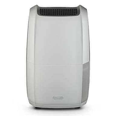 De'Longhi Tasciugo AriaDry DDSX220 Deumidificatore elimina l'umidità, Asciugabiancheria, Purificatore d'aria, 20L al giorno, Comandi elettronici, Silenzioso, pratiche ruote e maniglie, TIMER, bianco