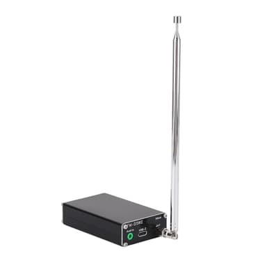 Trasmettitore FM, Stazione Stereo a Onde Corte a Lungo Raggio da 0,5 W 2 Km 76-108 MHz con Funzione di Memoria, Trasmettitore FM per Film, Chiesa, Eventi Al Supermercato