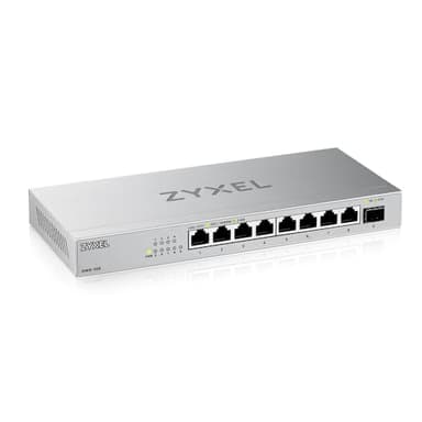 Zyxel Switch Ethernet 8 Porte | Unmanaged Multi-Gigabit Switch 2.5 Gigabit | 1 x 10Gb SFP+ | Montaggio su Desktop o Parete [XMG-108]