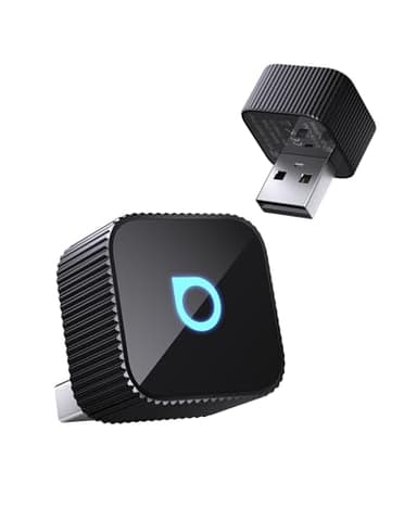 OTTOCAST MINI 3.0 Slim 2026 Adattatore CarPlay Wireless, 2-in-1 per iPhone & Android Auto, Converte CarPlay e Android Auto cablati in modalità senza fili, Connessione rapida in auto, MINI Cube Nero