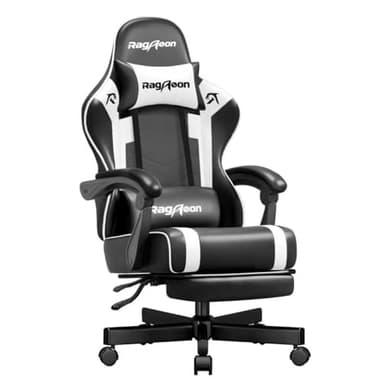 Riftracer Sedia da Gaming Poltrona-Gaming Chair Sedia Game Ergonomica Sedie da con Poggiapiedi Poggiatesta e Supporto Lombare Altezza Regolabile Sedie Game Capacità di Carico 150 Kg