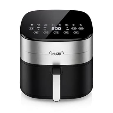 Princess Dual Heat Airfryer 8L XXL, Friggitrice ad aria con Doppio Elemento Riscaldante per una Cottura più Rapida e Risultati Croccanti, 15 in 1, Senza BPA e PFAS, 2000 W, 182280