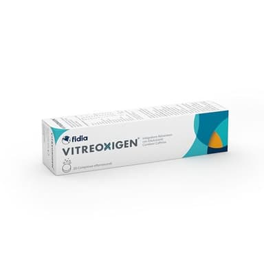 Fidia Farmaceutici VITREOXIGEN - 20 Compresse Effervescenti, Integratore Alimentare di Minerali, Aminoacidi, Vitamine, Estratti Vegetali