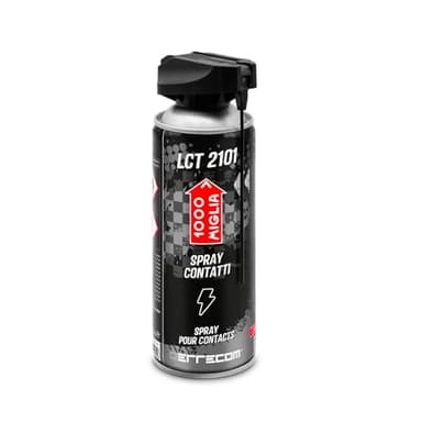Errecom 1000 Miglia LCT 2101, Detergente Contatti Elettrici ed Elettronici, Bombola Aerosol 400 mL con Erogatore Professionale Doppio Utilizzo