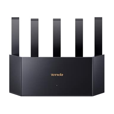 Tenda RX2L Pro AX1500Mbps Router WiFi 6 Dual-Band, 1201Mbps/ 5GHz e 300Mbps/2,4GHz, 5 Antenne Ad Alto Guadagno, 4 Porte Gigabit, Parental Control, Tecnologia WiFi+, WPA3, Dissipazione del Calore