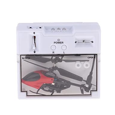 Luwecf Mini Elicottero in Lega a 2 Canali, Mini Cuspide RC a Infrarossi, Rosso