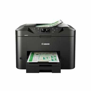 Canon Maxif MB2750 Stampante Multifunzione Inkjet, 24 ipm in Bianco e Nero, 15.5 ipm a Colori, 600 x 1200 dpi, Nero/Antracite