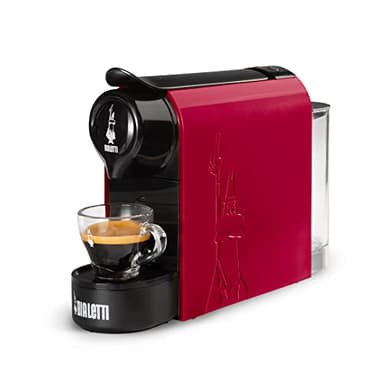 Bialetti Gioia, Macchina Caffè Espresso, Funziona esclusivamente con Capsule Bialetti, Rosso