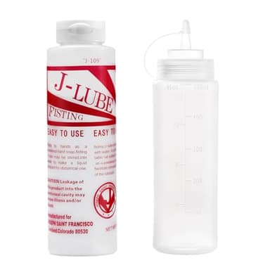 J-LUBE FISTING Polvere si mescola con acqua, una bottiglia produce oltre 60 litri / 60 litri e più di lubrificante 10 oz + bottiglia da spremere (500 ml)