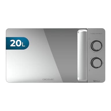 Cecotec Forno a Microonde ProClean 3060 Mirror da 20 Litri, 700 W, rivestimento Ready2Clean per una migliore pulizia, tecnologia 3DWave, Desgin conn porta a specchio