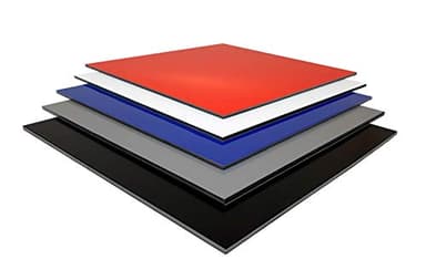 Pannello sandwich composito in alluminio DILITE®, 3 mm, diversi colori e tagli (1500 x 610 mm, alluminio metallizzato opaco/opaco)