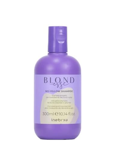 INEBRYA SHAMPOO ANTIGIALLO |Ideale per tutti i capelli biondi, decolorati o grigi | No Yellow BLONDESSE INEBRYA |300ml