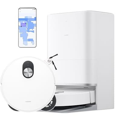 XIAOMI Robot Vacuum 5 Pro - Robot Aspirapolvere Lavapavimenti Intelligente,vacuum cleaner con Videocamera HD 5MP Supporto per chiamate unidirezionali,20.000 Pa,Radar intelligent