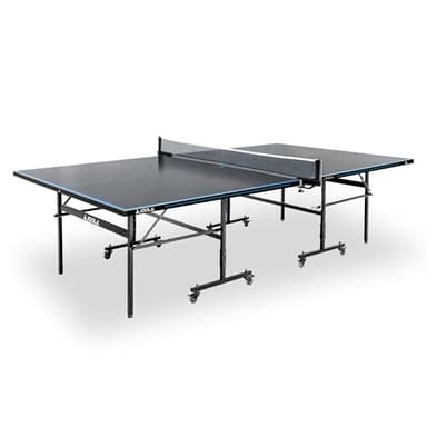 JOOLA Tavolo da ping pong professionale per esterni, J100A, in alluminio, resistente alle intemperie, pieghevole, 274 x 152,5 x 76 cm, colore: antracite/blu