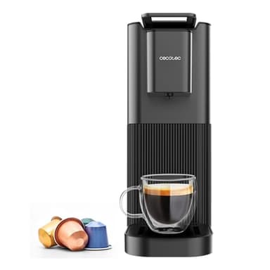 Cecotec Macchina per Caffè Espresso a Capsule Power Caps 20. 1400W, 20Bar, Thermoblock, Compatibile Capsule Nespresso, Serbatoio Acqua 700ml, Spegnimento Automatico, Filtro, 2 Modalità, Antiscivolo