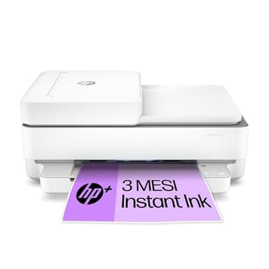 HP Envy 6420e 223R4B, Stampante Multifunzione a Getto d'Inchiostro A4 a Colori, Stampa Fronte e Retro Automatica, 10 ppm, Wi-Fi, HP Smart, 3 Mesi di Inchiostro Instant Ink Inclusi con HP+, Bianca