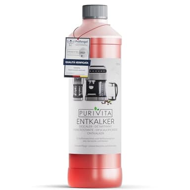 PURIVITA® Universale Decalcificante Macchina Caffè [750ML] - Anticalcare Pulizia Macchine Caffe - Liquido Disincrostante per i Modelli Delonghi, Nespresso, Dolce Gusto, Lazzata & Altri Ancora