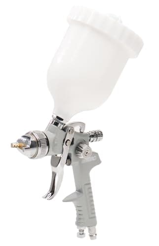 ABAC Pistola a Spruzzo per Verniciare G-550F, Aerografo con Serbatoio per Vernice da 600ml, Ugello in Acciao Inox da 1.5 mm, Getto a Rosa o Piatto, Pressione Max 4 Bar