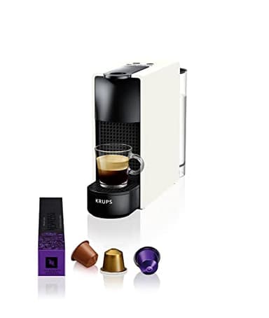 Nespresso Essenza Mini XN1101, Macchina da Caffè Krups, 2 Lunghezze, Eco Mode, Bianco