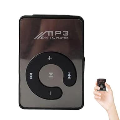 Lettore MP3 da 8 GB con clip: lettore musicale indossabile super leggero | MP3 compatto e portatile perfetto per la corsa e lo sport | Include cavo USB e auricolari | Ideale per l'ascolto in movimento